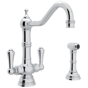RU4766APC2 Perrin & Rowe Two-Handle Kitchen Faucet - Polished Chrome RU4766APC2 Perrin & Rowe Two-Handle Kitchen Faucet - Polished Chrome