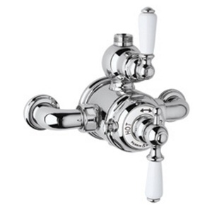 RU5550LAPC Edwardian Thermostatic/Volume Control Custom Shower Valve - Polished Chrome RU5550LAPC Edwardian Thermostatic/Volume Control Custom Shower Valve - Polished Chrome