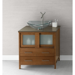 R035831H01 Minerva Vanity Base Bathroom Vanity - Dark Cherry R035831H01 Minerva Vanity Base Bathroom Vanity - Dark Cherry