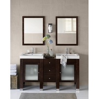 Double Vanities 34-3/4 x 59-7/16 x 19-5/16 Double Vanities 34-3/4 x 59-7/16 x 19-5/16