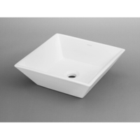 Vessel Style Bathroom Sink 16-1/4 x 16-1/4 x 6-1/2 Vessel Style Bathroom Sink 16-1/4 x 16-1/4 x 6-1/2