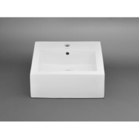 Vessel Style Bathroom Sink 18-5/16 x 18-5/16 x 6-1/8 Vessel Style Bathroom Sink 18-5/16 x 18-5/16 x 6-1/8