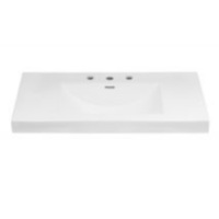 Self-Rimming Bathroom Sink 36-1/4 x 19-5/8 x 7-9/16 Self-Rimming Bathroom Sink 36-1/4 x 19-5/8 x 7-9/16