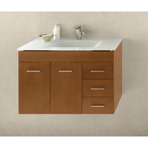 R011236LF08/R4366371S19 Bella 31" to 44" Bathroom Vanity - Cinnamon / Cream White Obscure R011236LF08/R4366371S19 Bella 31" to 44" Bathroom Vanity - Cinnamon / Cream White Obscure