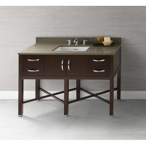 R035948H01/R3622498Q27/R370149 Haley Over 45" Bathroom Vanity - Dark Cherry / Grand Green TechStone R035948H01/R3622498Q27/R370149 Haley Over 45" Bathroom Vanity - Dark Cherry / Grand Green TechStone