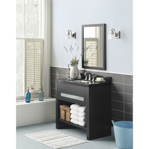 R038136B02/R3666378Q02/R370137 Contempo 31" to 44" Bathroom Vanity - Black / Broad Black TechStone R038136B02/R3666378Q02/R370137 Contempo 31" to 44" Bathroom Vanity - Black / Broad Black TechStone