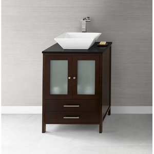 R0392241H01 Juno Vanity Base Bathroom Vanity - Dark Cherry R0392241H01 Juno Vanity Base Bathroom Vanity - Dark Cherry