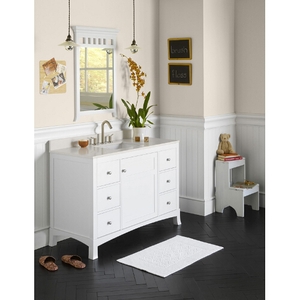 R0505483W01 Hampton Vanity Base Bathroom Vanity - White R0505483W01 Hampton Vanity Base Bathroom Vanity - White