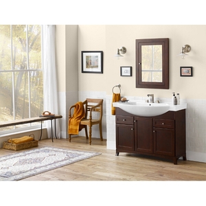 R05384773H01/R2181478WH Adara Over 45" Bathroom Vanity - Dark Cherry / White R05384773H01/R2181478WH Adara Over 45" Bathroom Vanity - Dark Cherry / White