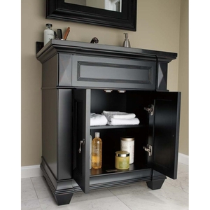 R062830B01 Torino Vanity Base Bathroom Vanity - Antique Black R062830B01 Torino Vanity Base Bathroom Vanity - Antique Black