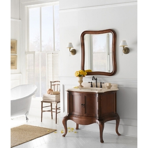 R071836F11/R3091378MY/R315137M Chardonnay 31" to 44" Bathroom Vanity - Colonial Cherry / Cream Beige R071836F11/R3091378MY/R315137M Chardonnay 31" to 44" Bathroom Vanity - Colonial Cherry / Cream Beige