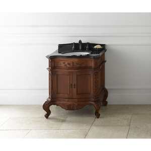 R072930F11/R3092318AB/R315231A Bordeaux 31" to 44" Bathroom Vanity - Colonial Cherry / Absolute Black R072930F11/R3092318AB/R315231A Bordeaux 31" to 44" Bathroom Vanity - Colonial Cherry / Absolute Black