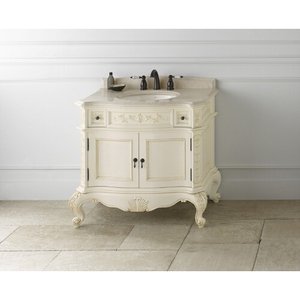 R072936F12/R3092378MY/R315237M Bordeaux 31" to 44" Bathroom Vanity - Antique White / Cream Beige R072936F12/R3092378MY/R315237M Bordeaux 31" to 44" Bathroom Vanity - Antique White / Cream Beige