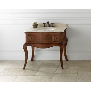 R073036F11/R3093378MY/R315337M Corisca 31" to 44" Bathroom Vanity - Colonial Cherry / Cream Beige R073036F11/R3093378MY/R315337M Corisca 31" to 44" Bathroom Vanity - Colonial Cherry / Cream Beige