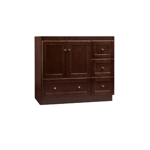 R0819361LH01 Shaker Vanity Base Bathroom Vanity - Dark Cherry R0819361LH01 Shaker Vanity Base Bathroom Vanity - Dark Cherry