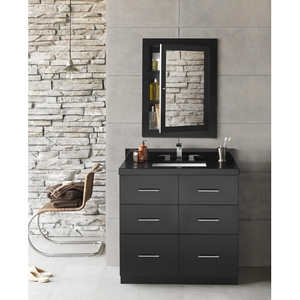 R090936B02/R3633378Q02/R370137 Lassen 31" to 44" Bathroom Vanity - Black / Broad Black TechStone R090936B02/R3633378Q02/R370137 Lassen 31" to 44" Bathroom Vanity - Black / Broad Black TechStone
