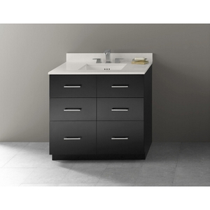 R090936B02/R3622378Q28/R370137 Lassen 31" to 44" Bathroom Vanity - Black / Wide White TechStone R090936B02/R3622378Q28/R370137 Lassen 31" to 44" Bathroom Vanity - Black / Wide White TechStone