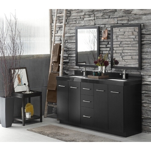 R091024B02/R621812B02/R3633618 Arden Double Vanity Bathroom Vanity - Black / Broad Black TechStone R091024B02/R621812B02/R3633618 Arden Double Vanity Bathroom Vanity - Black / Broad Black TechStone