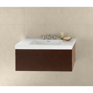 R0101363H01/R2166378WH Rebecca 31" to 44" Bathroom Vanity - Dark Cherry / White R0101363H01/R2166378WH Rebecca 31" to 44" Bathroom Vanity - Dark Cherry / White