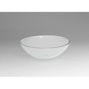 R420102L1 Vessel Style Bathroom Sink - Obscure Clear R420102L1 Vessel Style Bathroom Sink - Obscure Clear