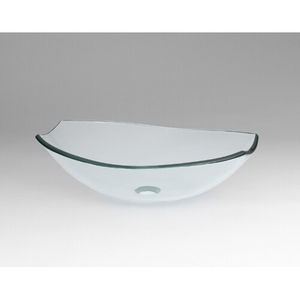 R420523L7 Vessel Style Bathroom Sink - Transparent Clear R420523L7 Vessel Style Bathroom Sink - Transparent Clear