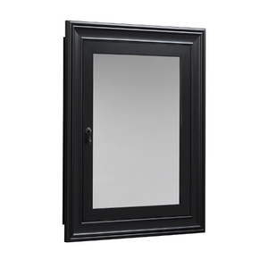 R611027B01 Swing Door Medicine Cabinet - Antique Black R611027B01 Swing Door Medicine Cabinet - Antique Black