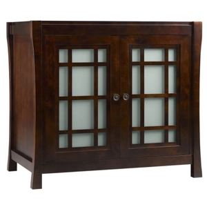R040430F07 Shoji Vanity Base Bathroom Vanity - Vintage Walnut R040430F07 Shoji Vanity Base Bathroom Vanity - Vintage Walnut