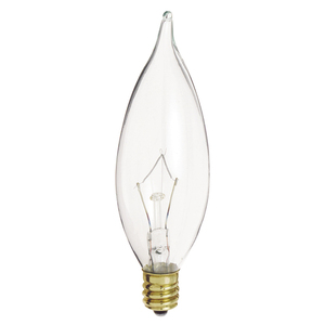 SA3662 Cand Turn Tip Incandescent Light Bulb - Clear SA3662 Cand Turn Tip Incandescent Light Bulb - Clear
