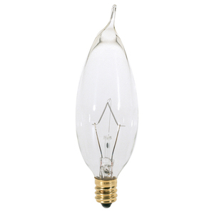 SA3674 Cand Turn Tip Incandescent Light Bulb - Clear SA3674 Cand Turn Tip Incandescent Light Bulb - Clear