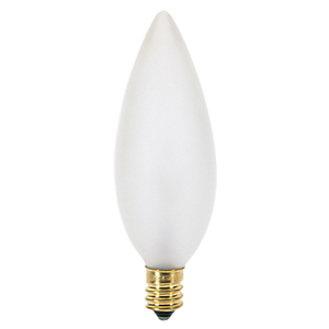 SA3687 Cand Torpedo Incandescent Light Bulb - Frosted SA3687 Cand Torpedo Incandescent Light Bulb - Frosted