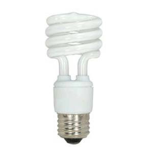 SS7218 Med Mini Spiral CFL Compact Fluorescent Light Bulb - White SS7218 Med Mini Spiral CFL Compact Fluorescent Light Bulb - White