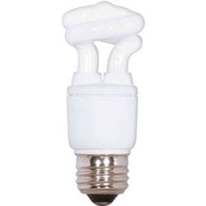 SS7261 Med Mini Spiral CFL Compact Fluorescent Light Bulb - White SS7261 Med Mini Spiral CFL Compact Fluorescent Light Bulb - White