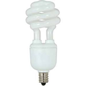 SS7264 Cand Mini Spiral CFL Compact Fluorescent Light Bulb - White SS7264 Cand Mini Spiral CFL Compact Fluorescent Light Bulb - White