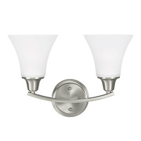Bathroom Lighting (2 Bulbs) 15-1/2" Width Bathroom Lighting (2 Bulbs) 15-1/2" Width