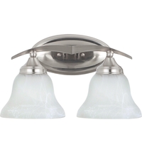 Bathroom Lighting (2 Bulbs) 15-3/4" Width Bathroom Lighting (2 Bulbs) 15-3/4" Width
