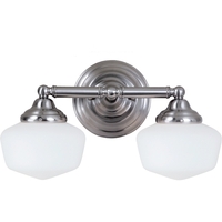 Bathroom Lighting (2 Bulbs) 17-1/4" Width Bathroom Lighting (2 Bulbs) 17-1/4" Width