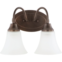 Bathroom Lighting (2 Bulbs) 11-3/4" Width Bathroom Lighting (2 Bulbs) 11-3/4" Width