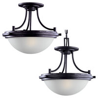 Semi Flush Mount 14-1/4" Width Semi Flush Mount 14-1/4" Width