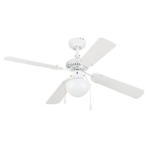 S15124BL15 Hatteras Fans Medium Fan (42'' to 51'') Ceiling Fan - White S15124BL15 Hatteras Fans Medium Fan (42'' to 51'') Ceiling Fan - White