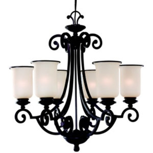 S31146814 Acadia Mid Sized Chandelier Chandelier - Misted Bronze S31146814 Acadia Mid Sized Chandelier Chandelier - Misted Bronze