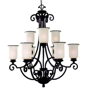 S31147814 Acadia Large Foyer Chandelier Chandelier - Misted Bronze S31147814 Acadia Large Foyer Chandelier Chandelier - Misted Bronze