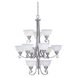 S31193962 Serenity Large Foyer Chandelier Chandelier - Brushed Nickel S31193962 Serenity Large Foyer Chandelier Chandelier - Brushed Nickel