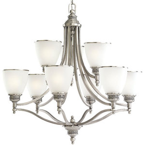 S31351965 Laurel Leaf Large Foyer Chandelier Chandelier - Antique Nickel S31351965 Laurel Leaf Large Foyer Chandelier Chandelier - Antique Nickel