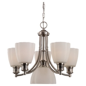 S31476962 Century Mid Sized Chandelier Chandelier - Brushed Nickel S31476962 Century Mid Sized Chandelier Chandelier - Brushed Nickel