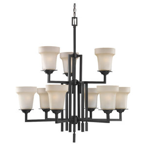 S31633814 Cardwell Mid Sized Chandelier Chandelier - Misted Bronze S31633814 Cardwell Mid Sized Chandelier Chandelier - Misted Bronze