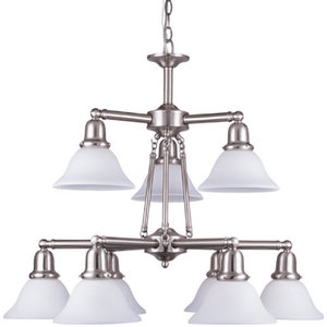 S39063BLE962 Sussex Mid Sized Chandelier Chandelier - Brushed Nickel S39063BLE962 Sussex Mid Sized Chandelier Chandelier - Brushed Nickel
