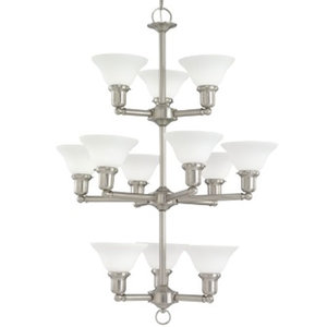 S39064BLE962 Sussex Large Foyer Chandelier Chandelier - Brushed Nickel S39064BLE962 Sussex Large Foyer Chandelier Chandelier - Brushed Nickel