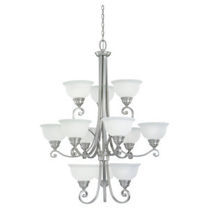 S39260BLE962 Serenity Large Foyer Chandelier Chandelier - Brushed Nickel S39260BLE962 Serenity Large Foyer Chandelier Chandelier - Brushed Nickel