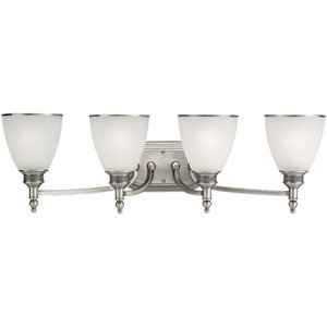 S44352965 Laurel Leaf 4 or More Bulb Bathroom Lighting - Antique Nickel S44352965 Laurel Leaf 4 or More Bulb Bathroom Lighting - Antique Nickel