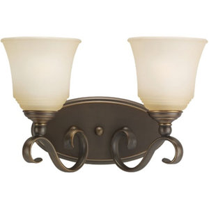 S44380829 Parkview 2 Bulb Bathroom Lighting - Russet Bronze S44380829 Parkview 2 Bulb Bathroom Lighting - Russet Bronze